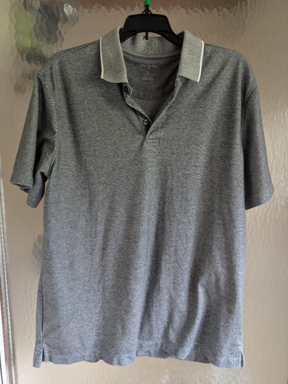 Gray mens polo